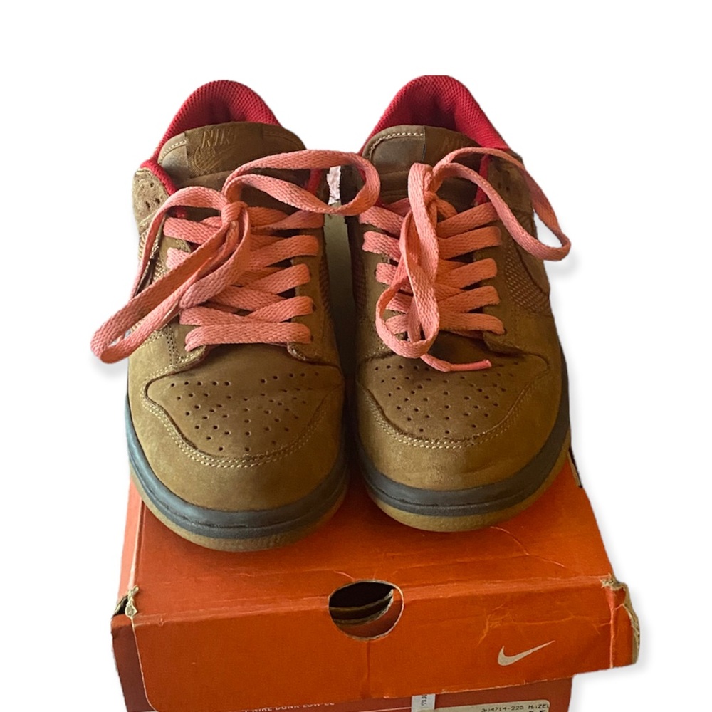 Vintage Nike Dunk Low Retro Size 5.5 - Nike Dunk Low Hazelnut Light Chocolate - Picture 6 of 11